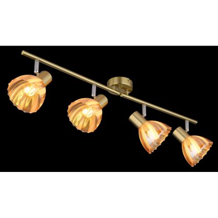 Globo - Oświetlenie punktowe 4xE14/40W/230V złoty