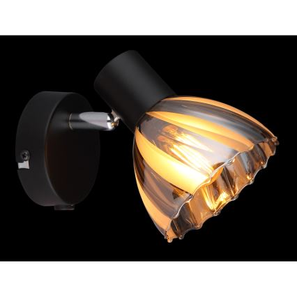 Globo - Kinkiet punktowy 1xE14/40W/230V czarny