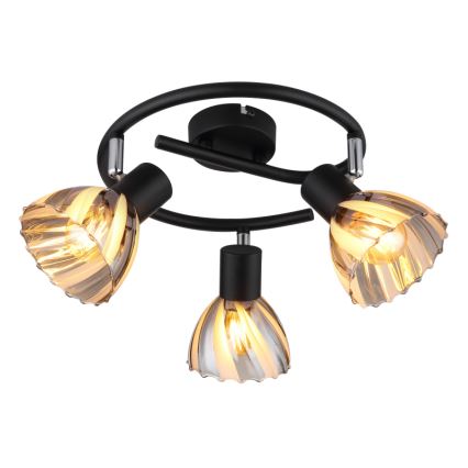 Globo - Oświetlenie punktowe 3xE14/40W/230V czarny