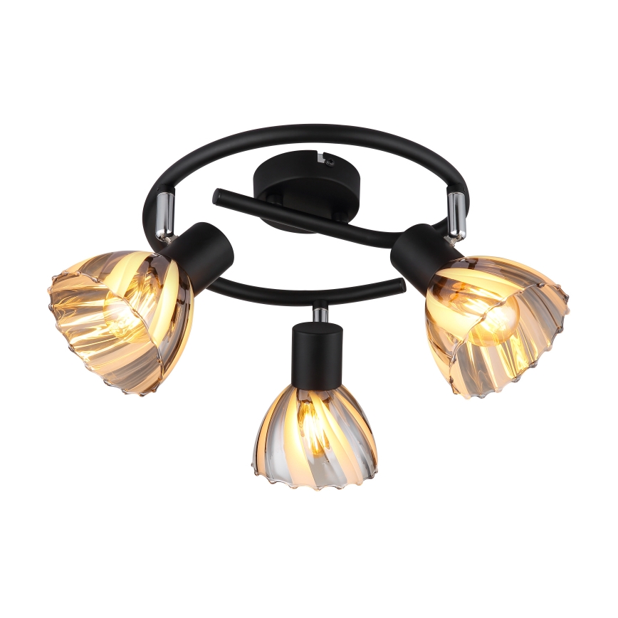Globo - Oświetlenie punktowe 3xE14/40W/230V czarny