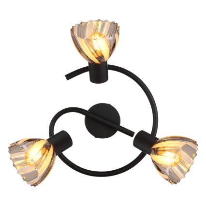 Globo - Oświetlenie punktowe 3xE14/40W/230V czarny