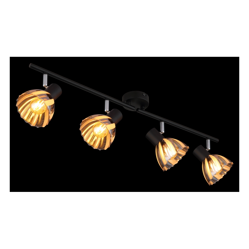 Globo - Oświetlenie punktowe 4xE14/40W/230V czarny