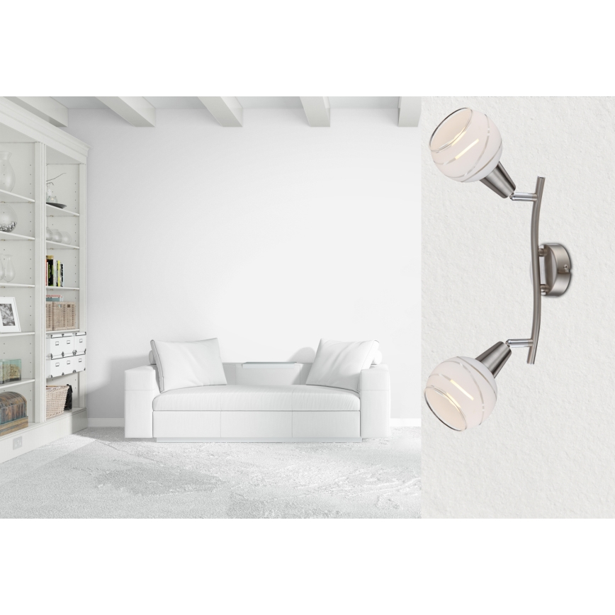 Globo - LED Oświetlenie punktowe 2xE14/4W/230V
