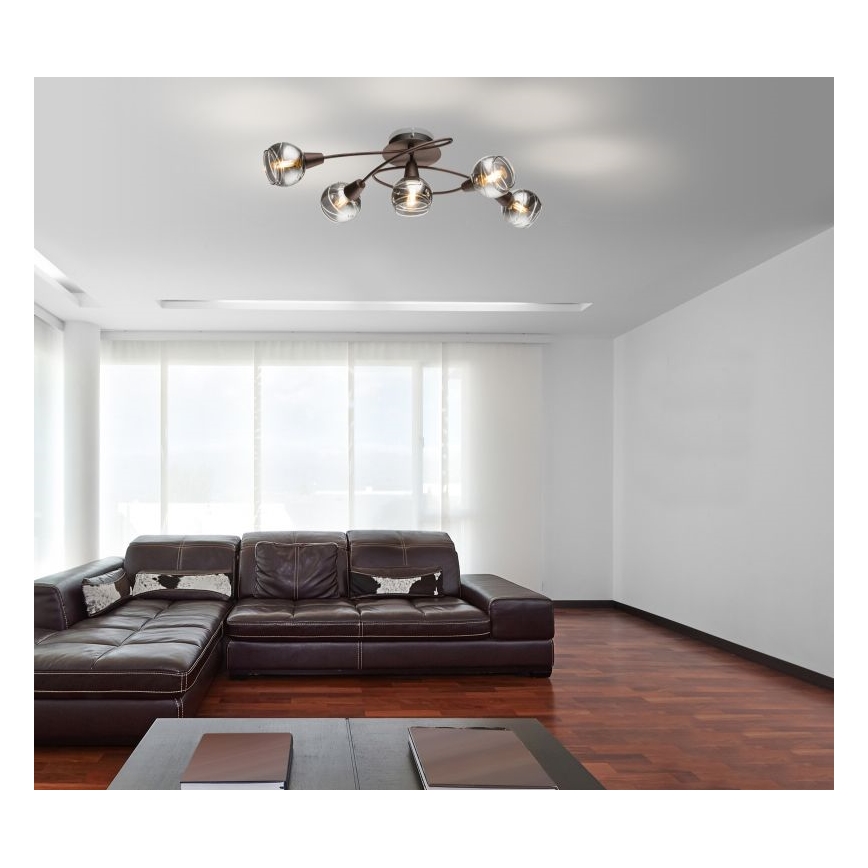 Globo - LED Żyrandol natynkowy 5×E14/4W/230V