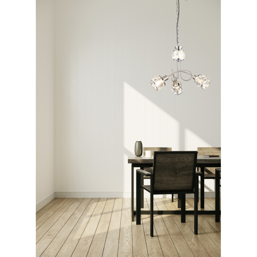 Globo - LED Żyrandol na łańcuchu 3xE14/40W/230V + LED/5W