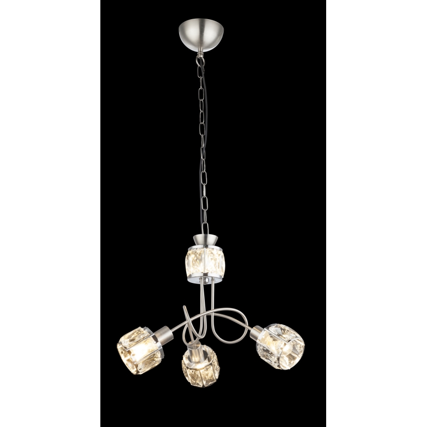 Globo - LED Żyrandol na łańcuchu 3xE14/40W/230V + LED/5W