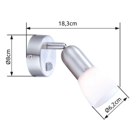 Globo - Kinkiet punktowy 1xE14/40W/230V