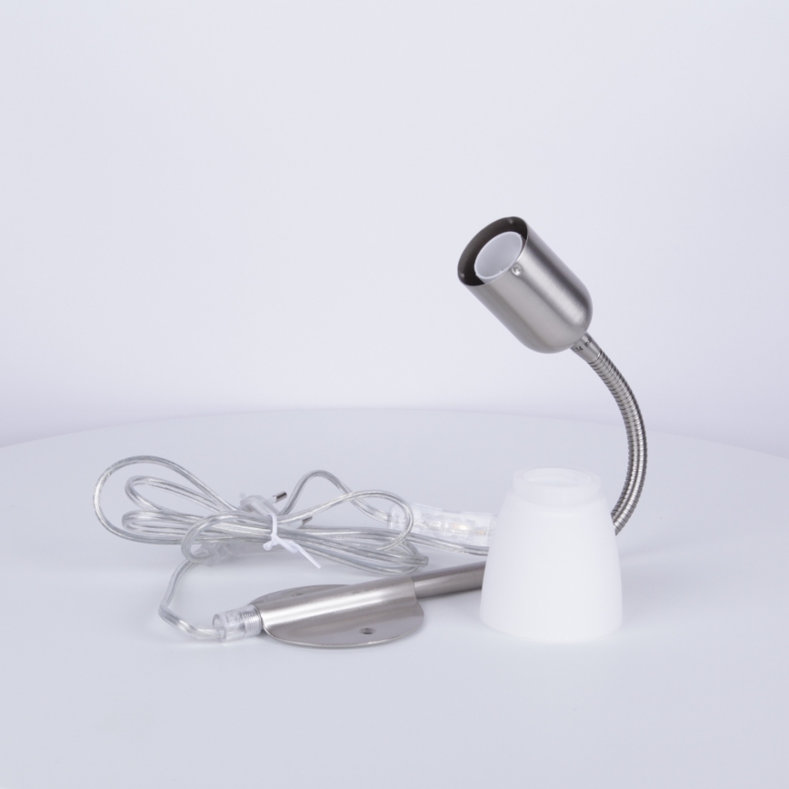 Globo - Elastyczna lampka 1xE14/40W/230V matowy chrom