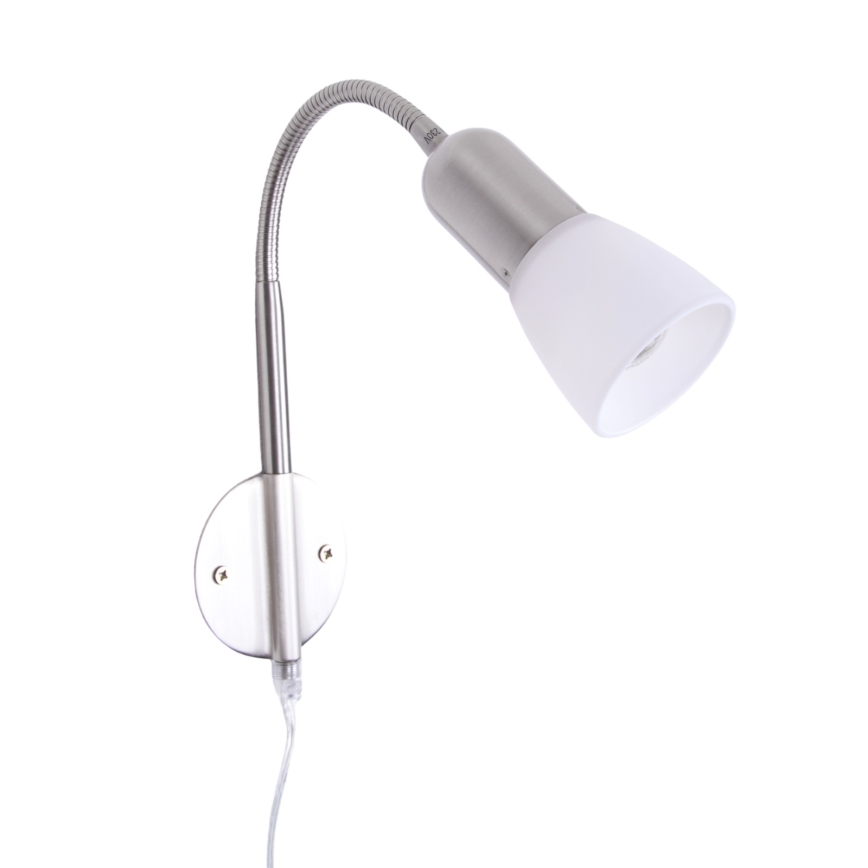 Globo - Elastyczna lampka 1xE14/40W/230V matowy chrom