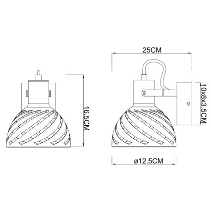 Globo - Kinkiet punktowy 1xE27/40W/230V