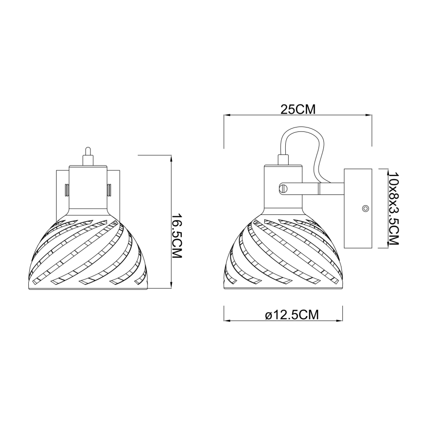 Globo - Kinkiet punktowy 1xE27/40W/230V