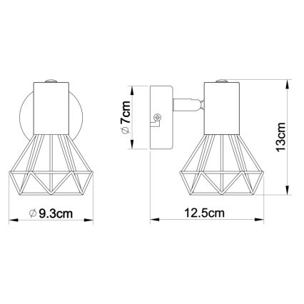 Globo - Kinkiet punktowy 1xE14/40W/230V chrom błyszczący