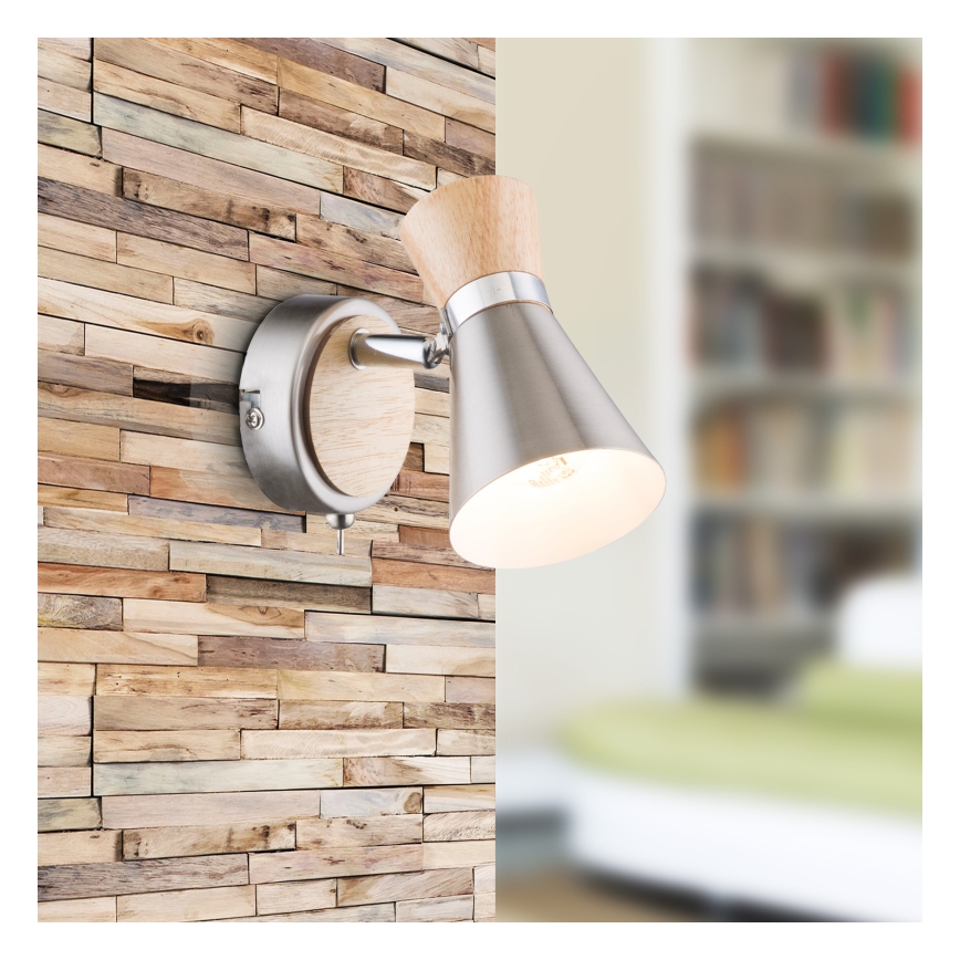 Globo - Reflektor ścienny 1xE14/25W/230V