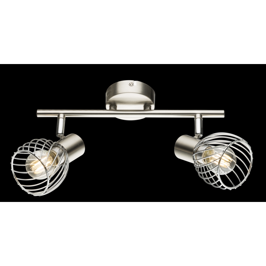 Globo - Lampa punktowa 2xE14/40W/230V matowy chrom