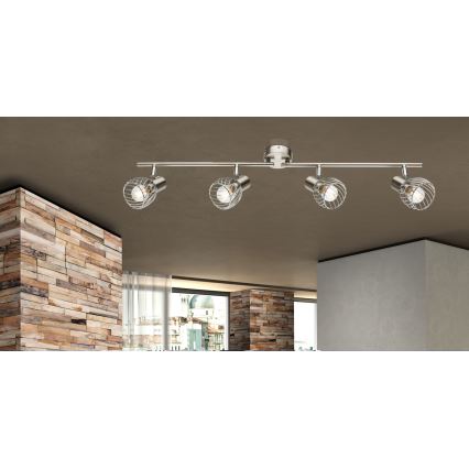 Globo - Lampa punktowa 4xE14/40W/230V matowy chrom