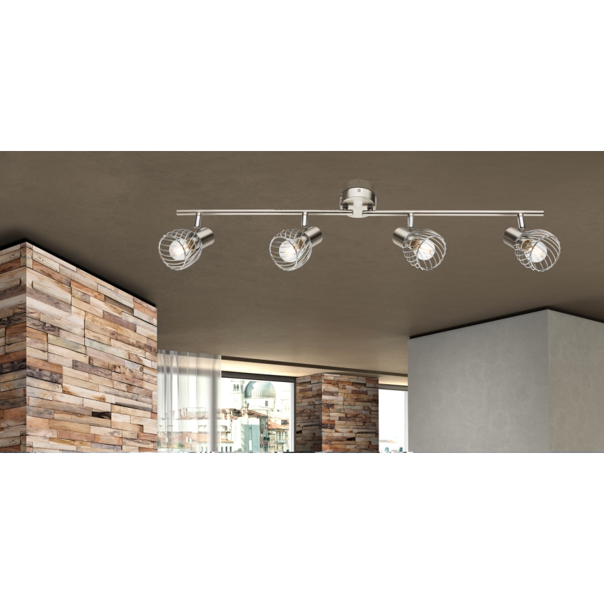 Globo - Lampa punktowa 4xE14/40W/230V matowy chrom