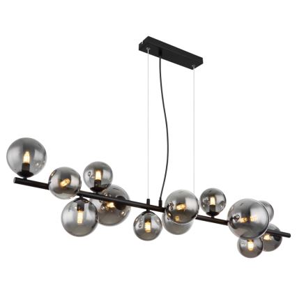 Globo - LED Żyrandol na lince 13xG9/3,5W/230V dymny/czarny