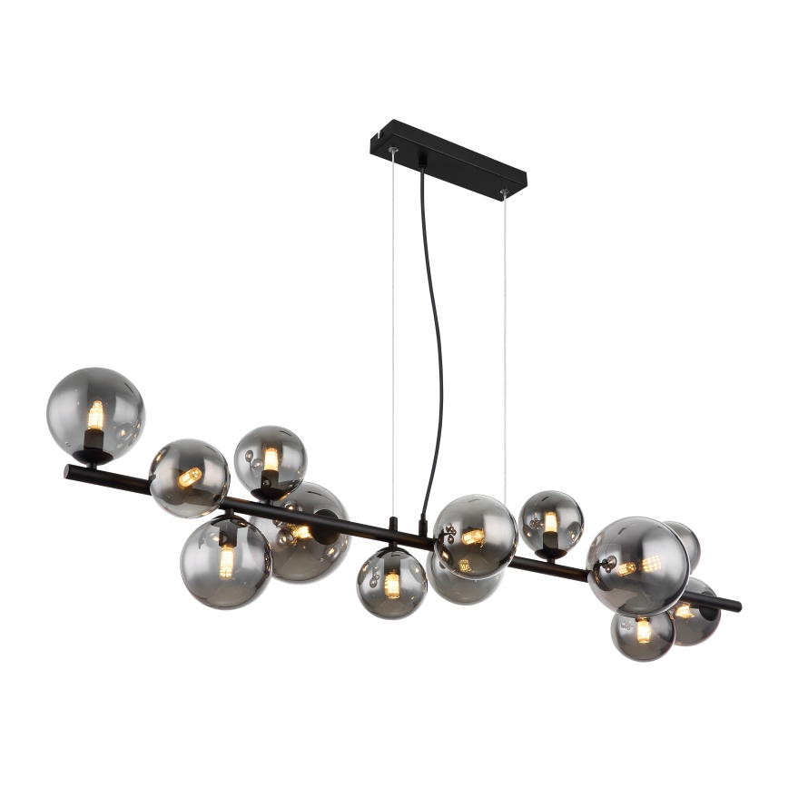 Globo - LED Żyrandol na lince 13xG9/3,5W/230V dymny/czarny