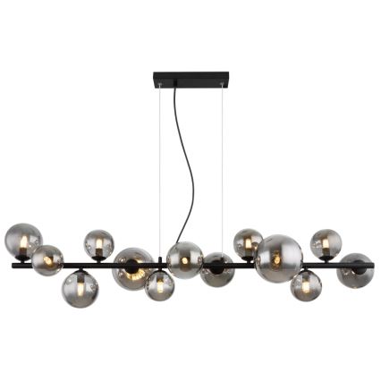 Globo - LED Żyrandol na lince 13xG9/3,5W/230V dymny/czarny