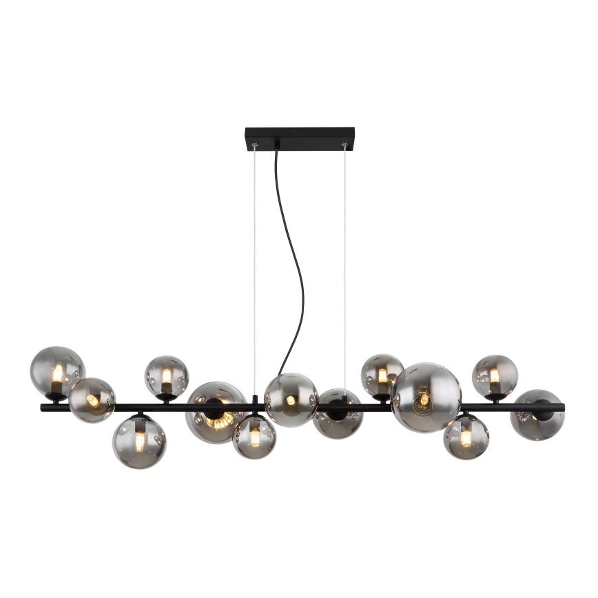 Globo - LED Żyrandol na lince 13xG9/3,5W/230V dymny/czarny