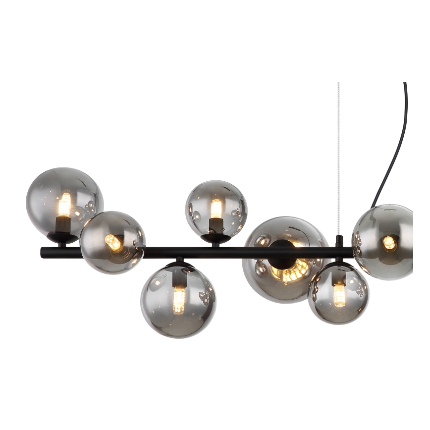 Globo - LED Żyrandol na lince 13xG9/3,5W/230V dymny/czarny