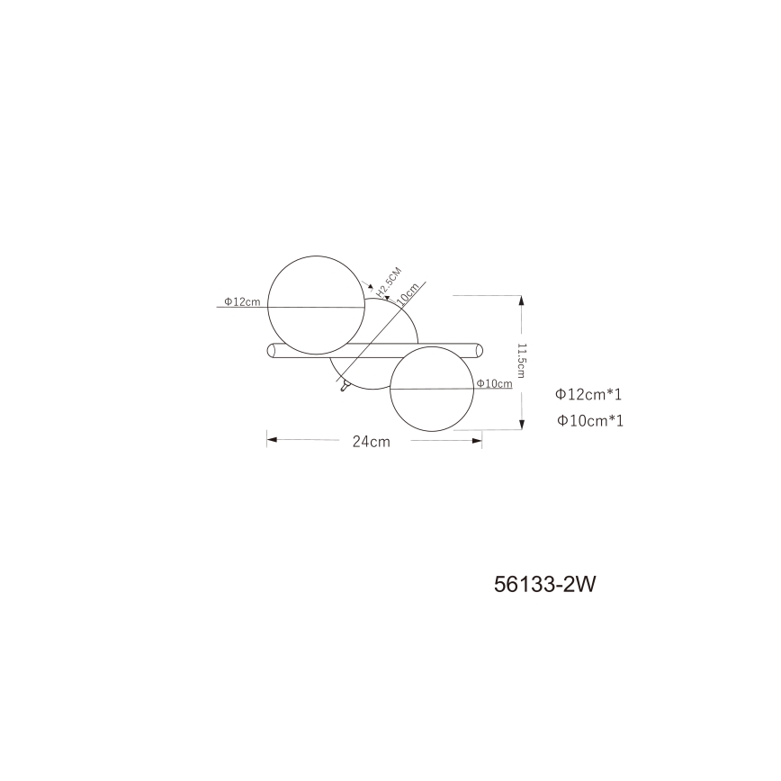 Globo - LED Żyrandol natynkowy 2xG9/3W/230V