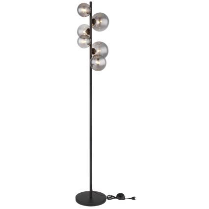 Globo - LED Lampa podłogowa 6xG9/3,5W/230V dymna/czarna
