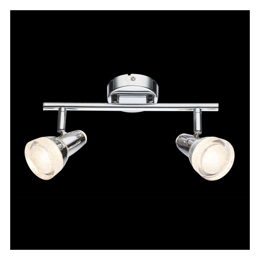Globo - LED Oświetlenie punktowe 2xLED/4W/230V chrom błyszczący