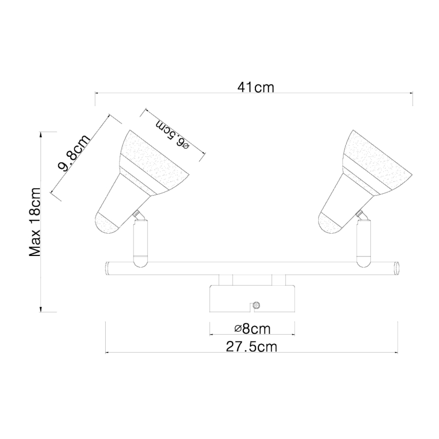 Globo - LED Oświetlenie punktowe 2xLED/4W/230V chrom błyszczący