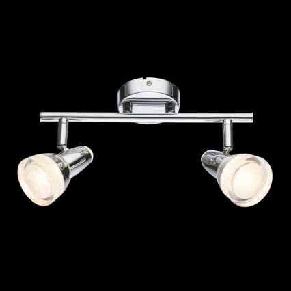 Globo - Oprawa punktowa LED 2xLED/4W/230V chrom błyszczący