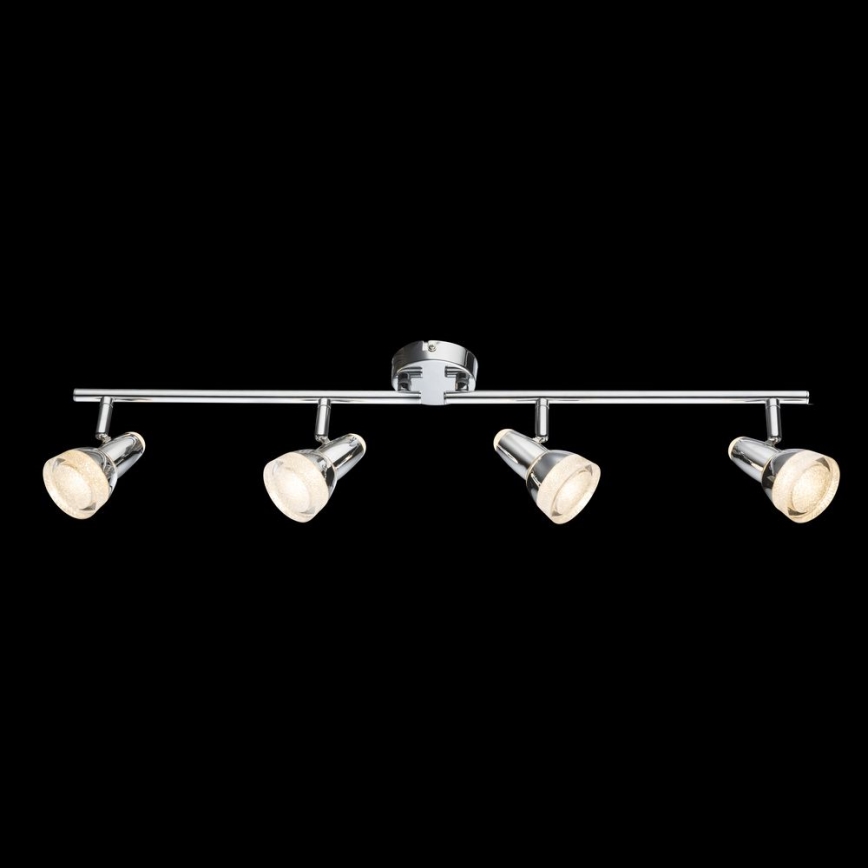 Globo - LED Oświetlenie punktowe 4xLED/4W/230V chrom błyszczący