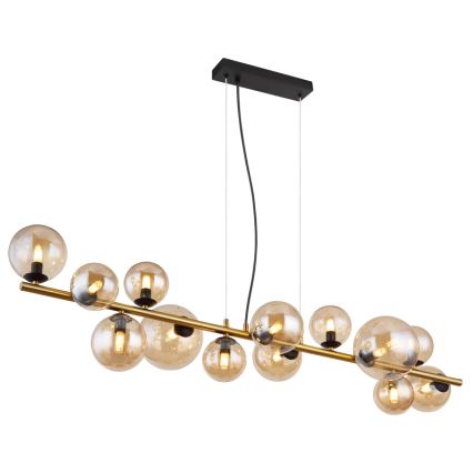 Globo - LED Żyrandol na lince 13xG9/3,5W/230V dymny/brązowy