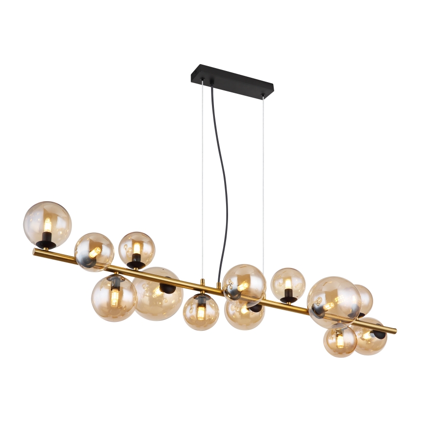 Globo - LED Żyrandol na lince 13xG9/3,5W/230V dymny/brązowy