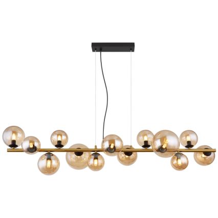 Globo - LED Żyrandol na lince 13xG9/3,5W/230V dymny/brązowy