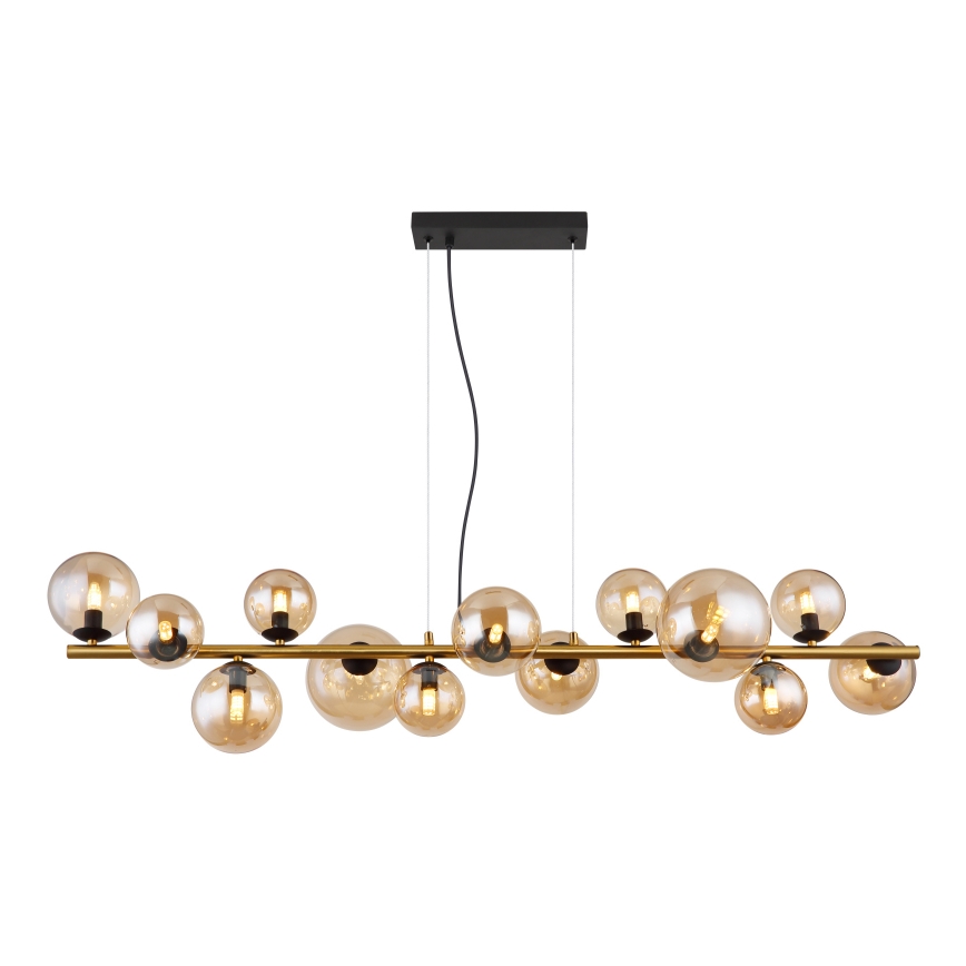 Globo - LED Żyrandol na lince 13xG9/3,5W/230V dymny/brązowy