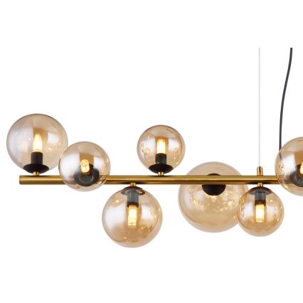 Globo - LED Żyrandol na lince 13xG9/3,5W/230V dymny/brązowy