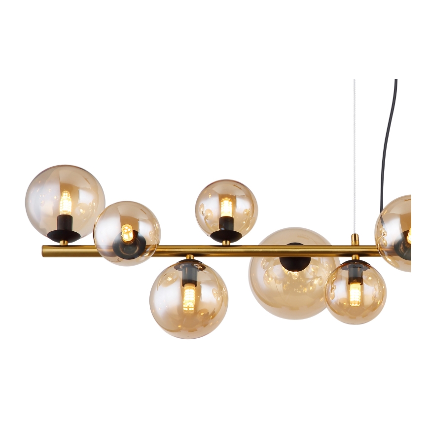 Globo - LED Żyrandol na lince 13xG9/3,5W/230V dymny/brązowy