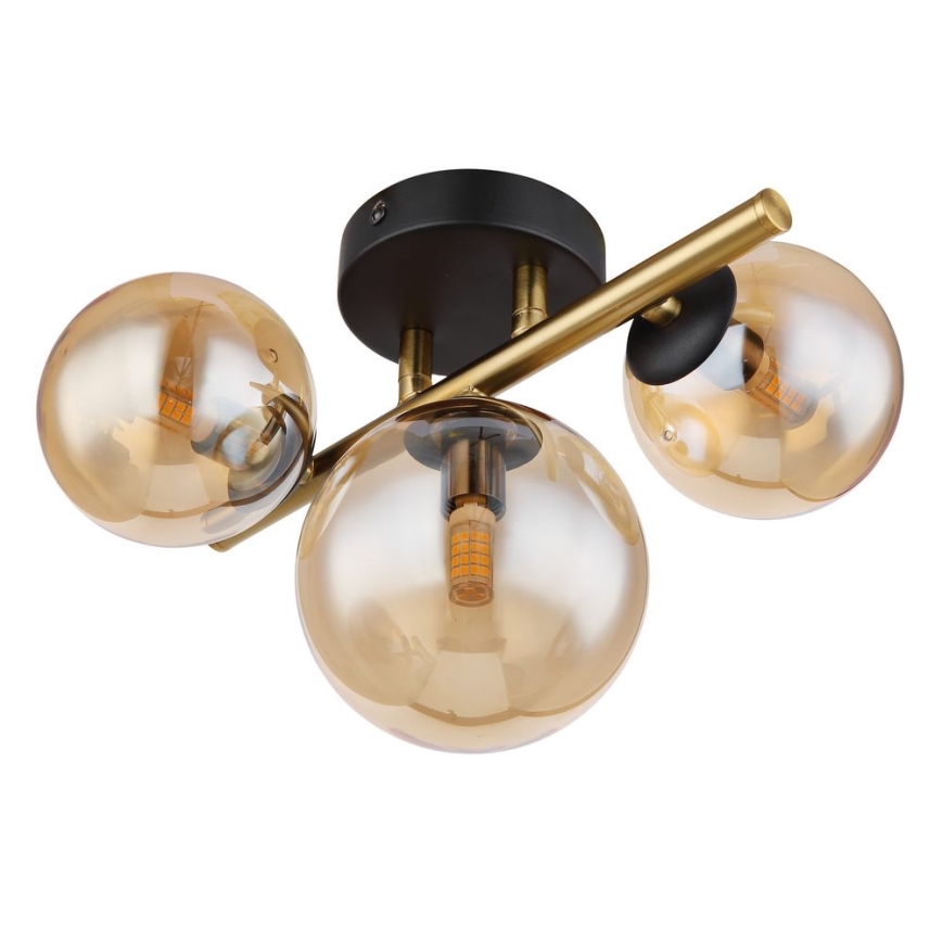 Globo - LED Żyrandol natynkowy RIHA 3xG9/3,5W/230V mosiądz