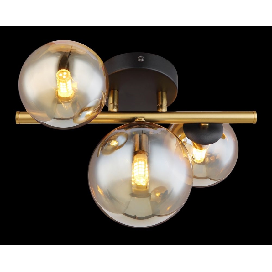 Globo - LED Żyrandol natynkowy RIHA 3xG9/3,5W/230V mosiądz