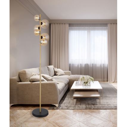Globo - Lampa stojąca LED 6xG9/3W/230V mosiądz