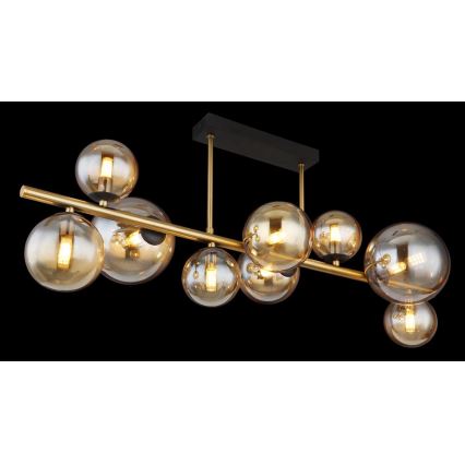 Globo - Lampa sufitowa LED na pręcie 9xG9/3W/230V mosiądz