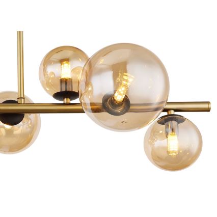 Globo - Lampa sufitowa LED na pręcie 9xG9/3W/230V mosiądz