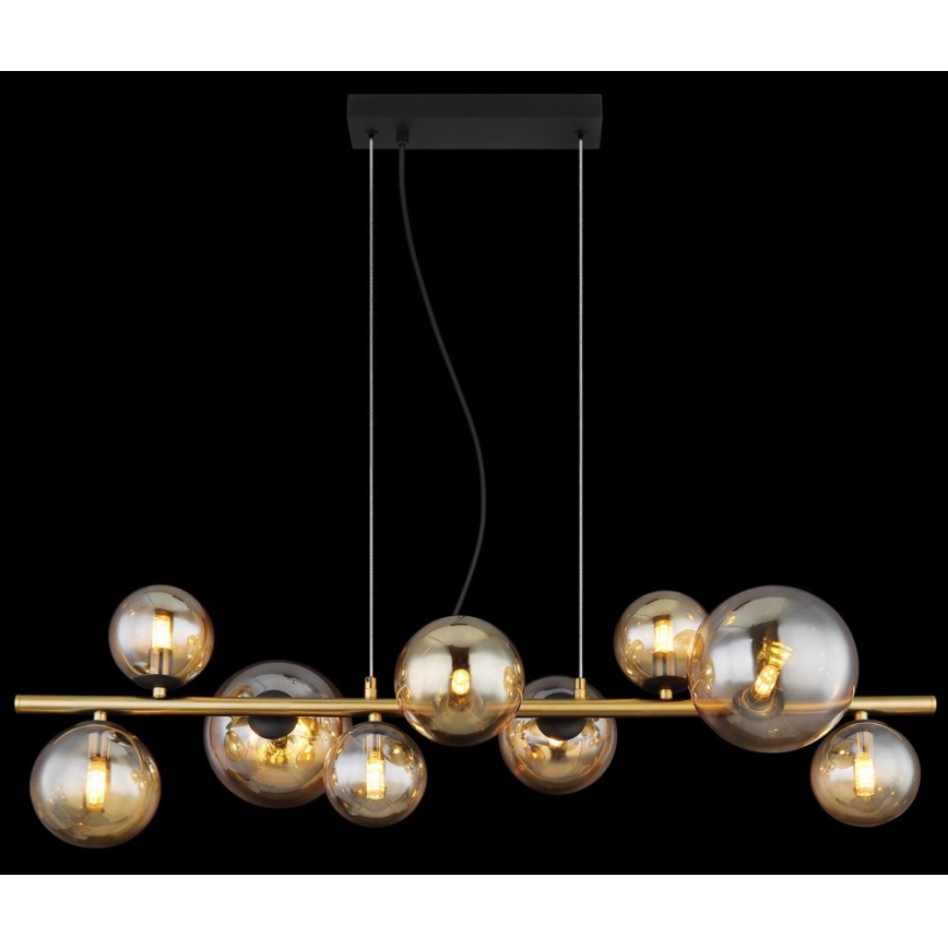 Globo - LED Żyrandol na lince 9xG9/3W/230V mosiądz