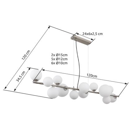Globo - LED Lampa podłogowa 13xG9/3,5W/230V biała