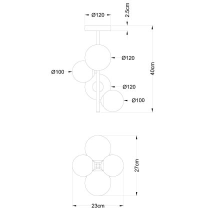 Globo - LED Żyrandol 4xG9/3W/230V matowy chrom
