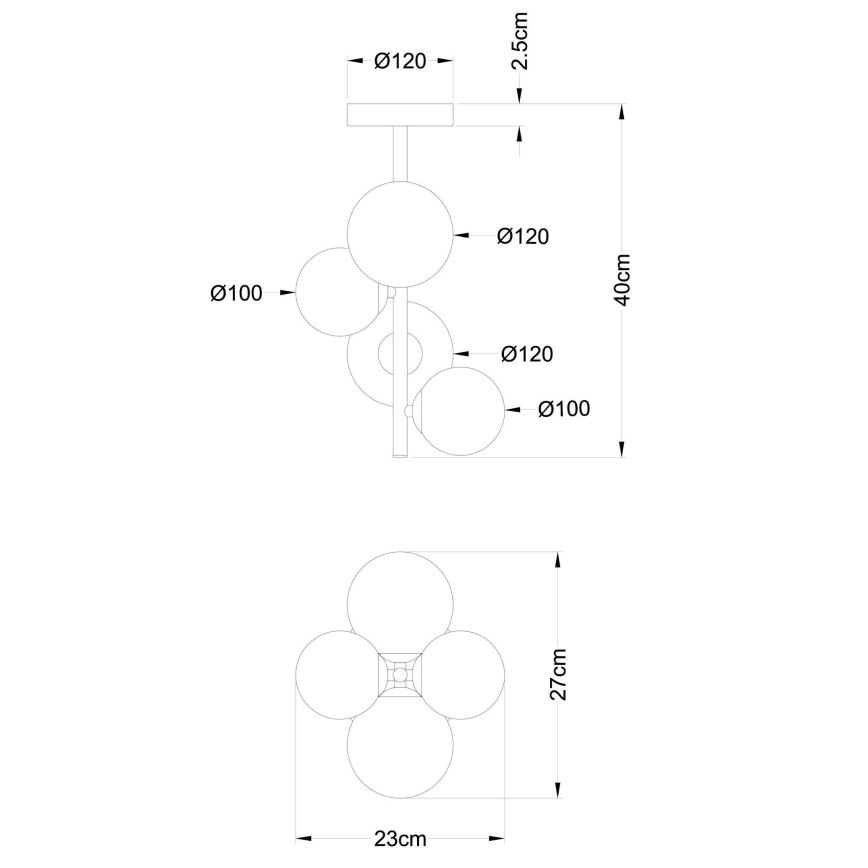 Globo - LED Żyrandol 4xG9/3W/230V matowy chrom