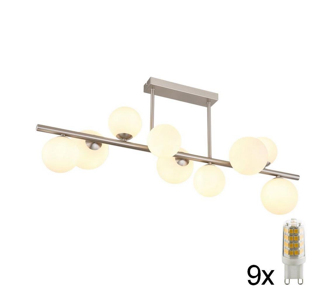 Globo 56140-9D - LED Żyrandol RIHA 9xG9/3W/230V chrom