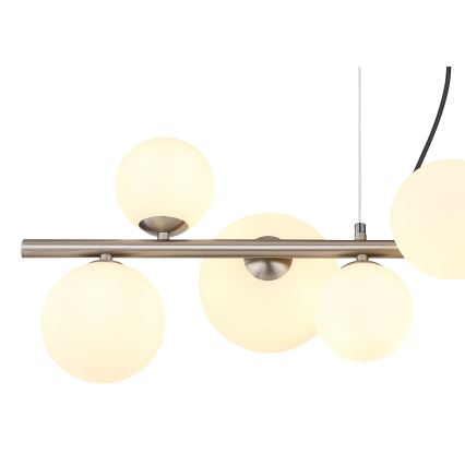 Globo - LED Żyrandol na lince 9xG9/3W/230V matowy chrom