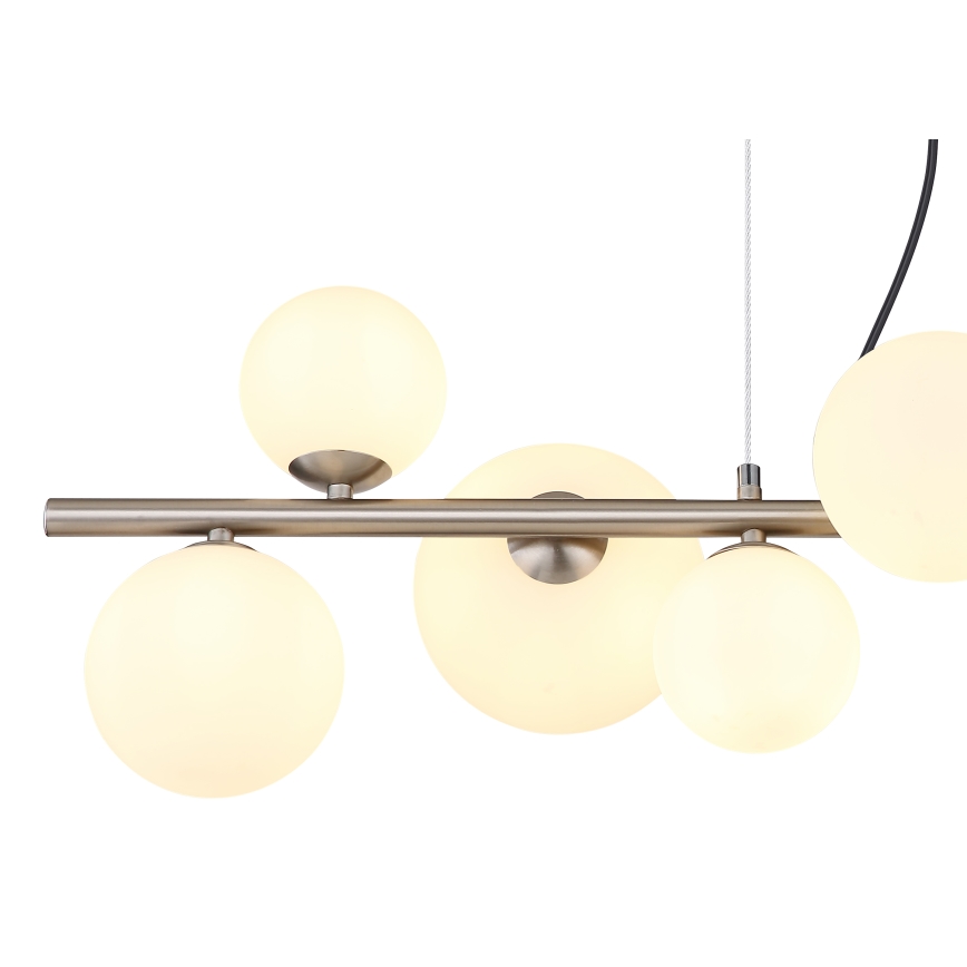 Globo - LED Żyrandol na lince 9xG9/3W/230V matowy chrom