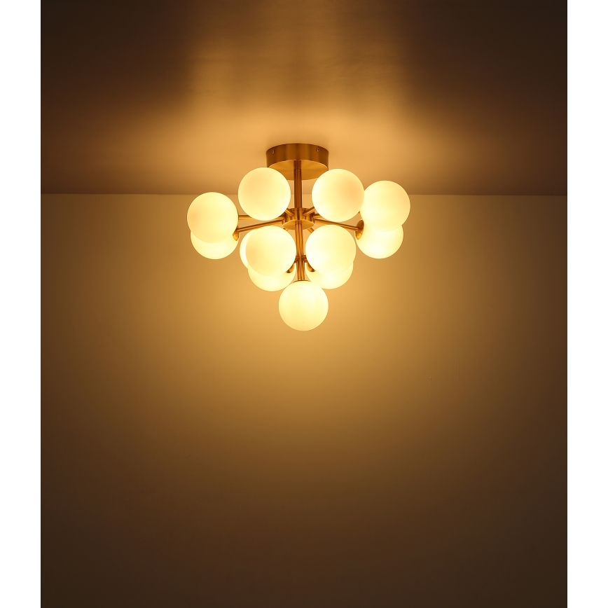 Globo - Żyrandol natynkowy 13xG9/5W/230V śr. 56 cm czarny